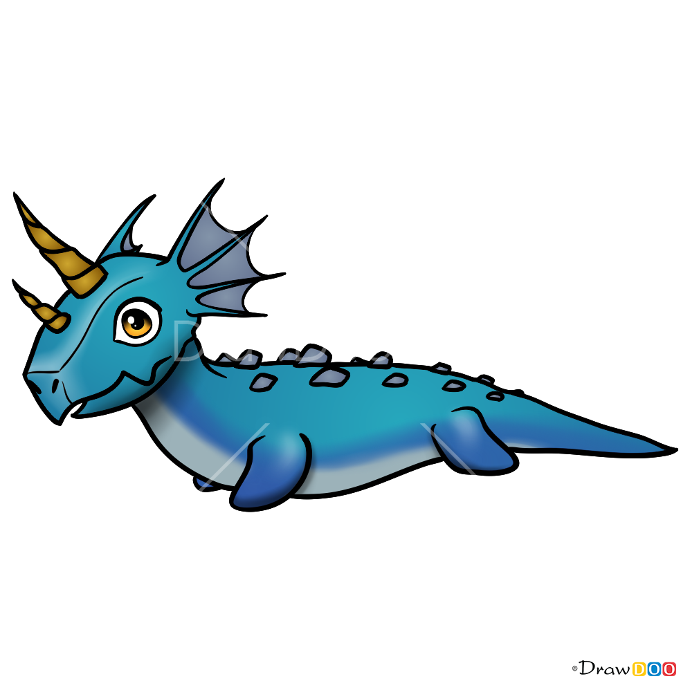 How to Draw Water Dragon, Dragon Mania legends